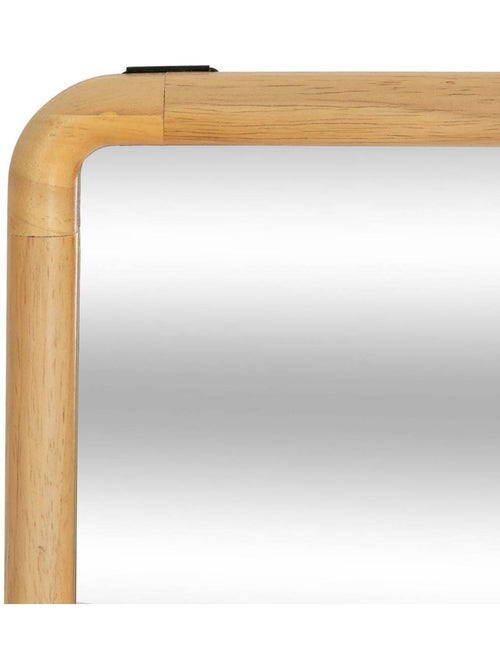 Miroir rectangulaire 116x35cm cadre bois d'hévéa KIM - Kiabi