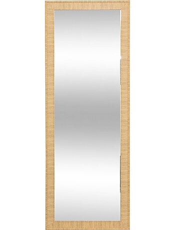 Miroir rectangulaire 195x72cm effet bois thea