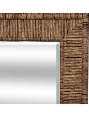 Miroir rectangulaire 195x72cm effet bois thea