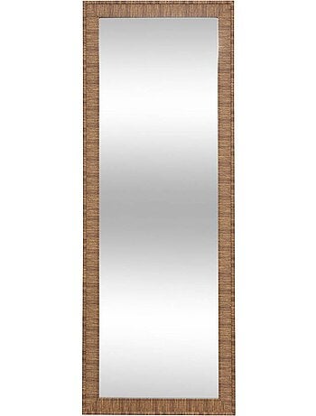 Miroir rectangulaire 195x72cm effet bois thea
