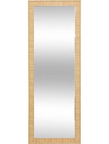 Miroir rectangulaire 195x72cm effet bois thea