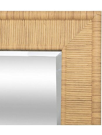 Miroir rectangulaire 195x72cm effet bois thea