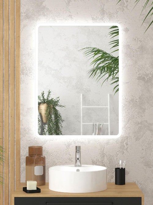 Miroir rectangulaire à leds - Kiabi