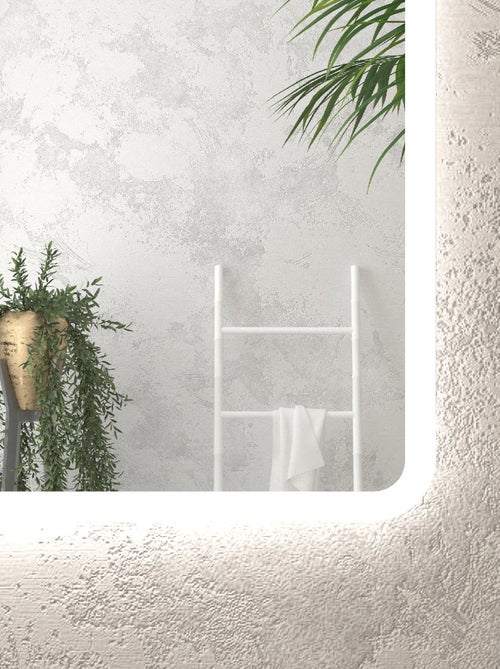 Miroir rectangulaire à leds - Kiabi