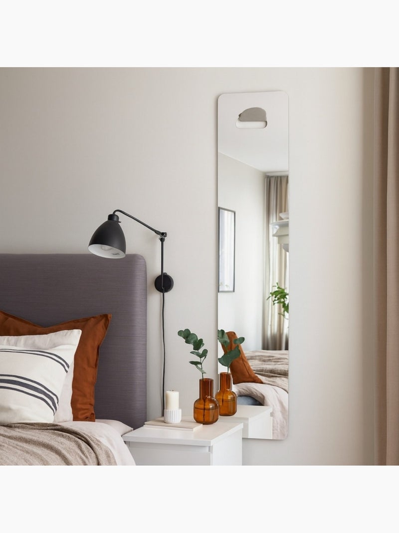 Miroir rectangulaire avec poignée 120x25cm Transparent - Kiabi