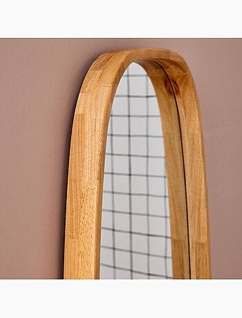 Miroir rectangulaire bois d'hévéa Jamie