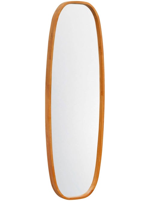 Miroir rectangulaire bois d'hévéa Jamie - Kiabi