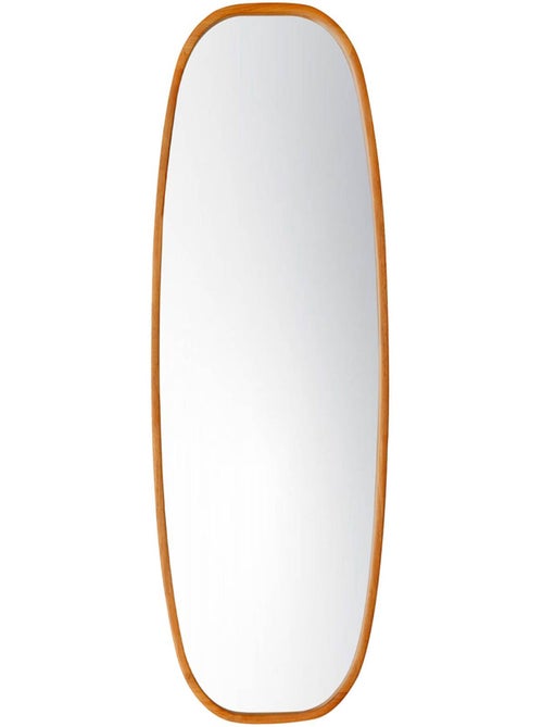 Miroir rectangulaire bois d'hévéa Jamie - Kiabi