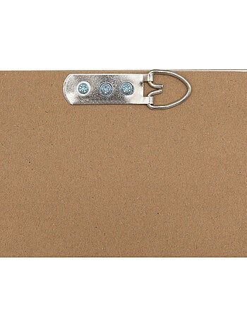Miroir rectangulaire cadre texturé biseauté GEMMA