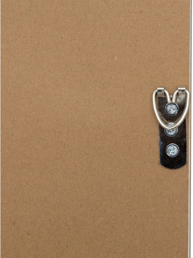 Miroir rectangulaire cadre texturé biseauté GEMMA Marron - Kiabi