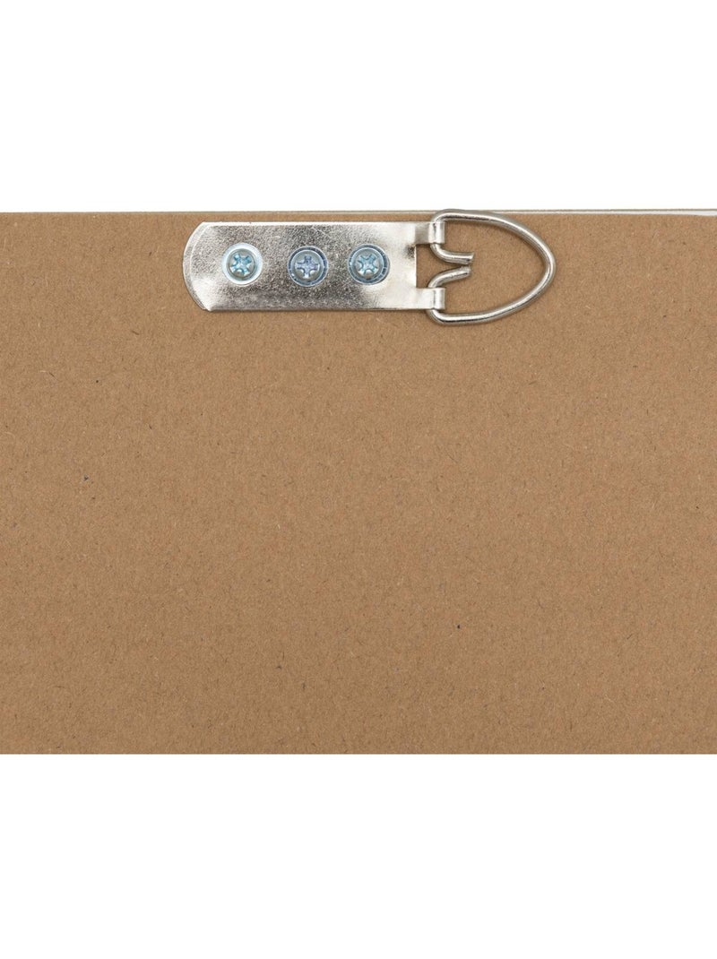 Miroir rectangulaire cadre texturé biseauté gemma Marron - Kiabi