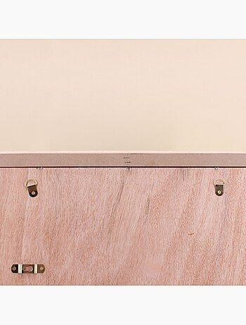 Miroir rectangulaire en rotin clair 60x40cm