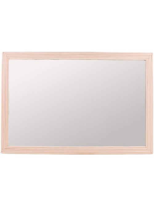 Miroir rectangulaire en rotin clair 60x40cm - Kiabi Miroir rectangulaire en rotin clair 60x40cm - Kiabi