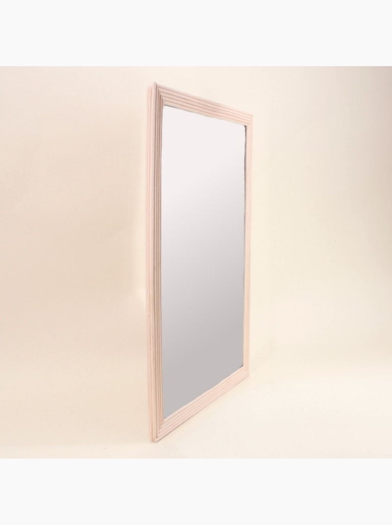 Miroir rectangulaire en rotin clair 60x40cm Beige - Kiabi