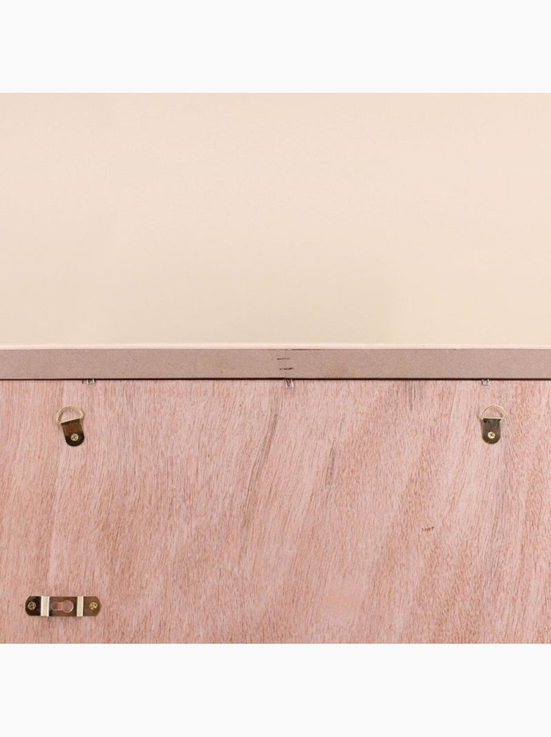 Miroir rectangulaire en rotin clair 60x40cm Beige - Kiabi