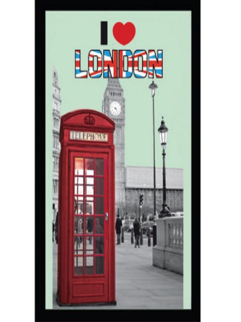 Miroir rectangulaire sérigraphié i love london Multicolore - Kiabi