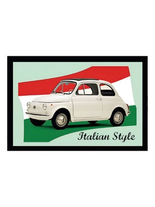 Miroir rectangulaire sérigraphié voiture italienne