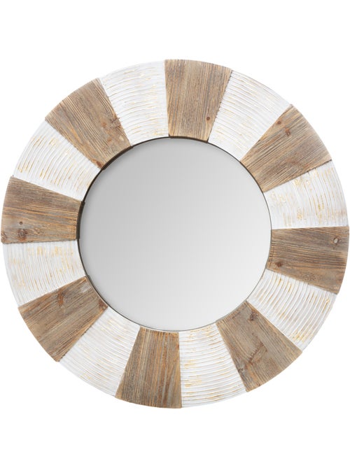 Miroir relief en bois sculpté JADE - Kiabi