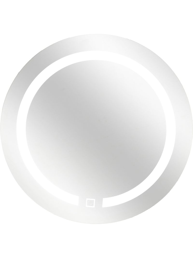 Miroir rond à led Argent - Kiabi