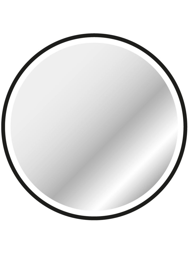 Miroir rond à leds Noir - Kiabi