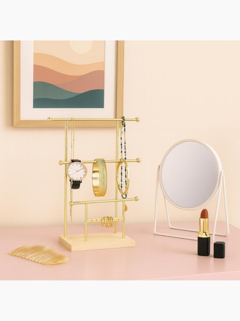 Miroir rond à poser 20cm Blanc - Kiabi