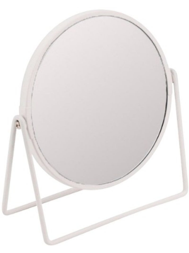 Miroir rond à poser 20cm Blanc - Kiabi