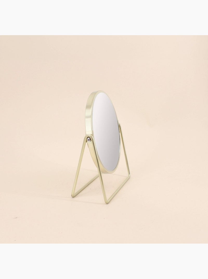 Miroir rond à poser 20cm Doré - Kiabi
