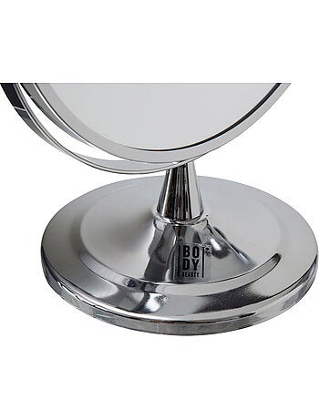 Miroir rond à poser en métal