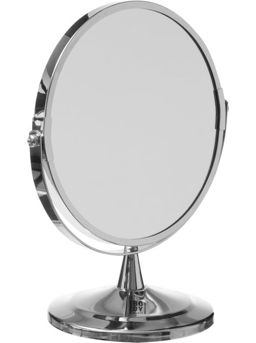 Miroir rond à poser en métal - Kiabi