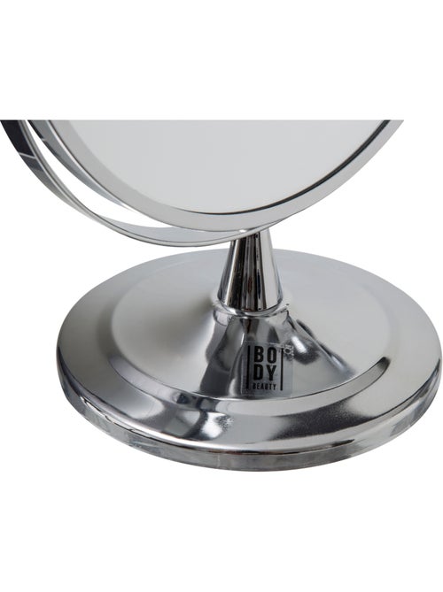 Miroir rond à poser en métal - Kiabi