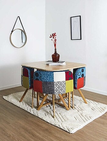 Miroir rond à suspendre avec une anse