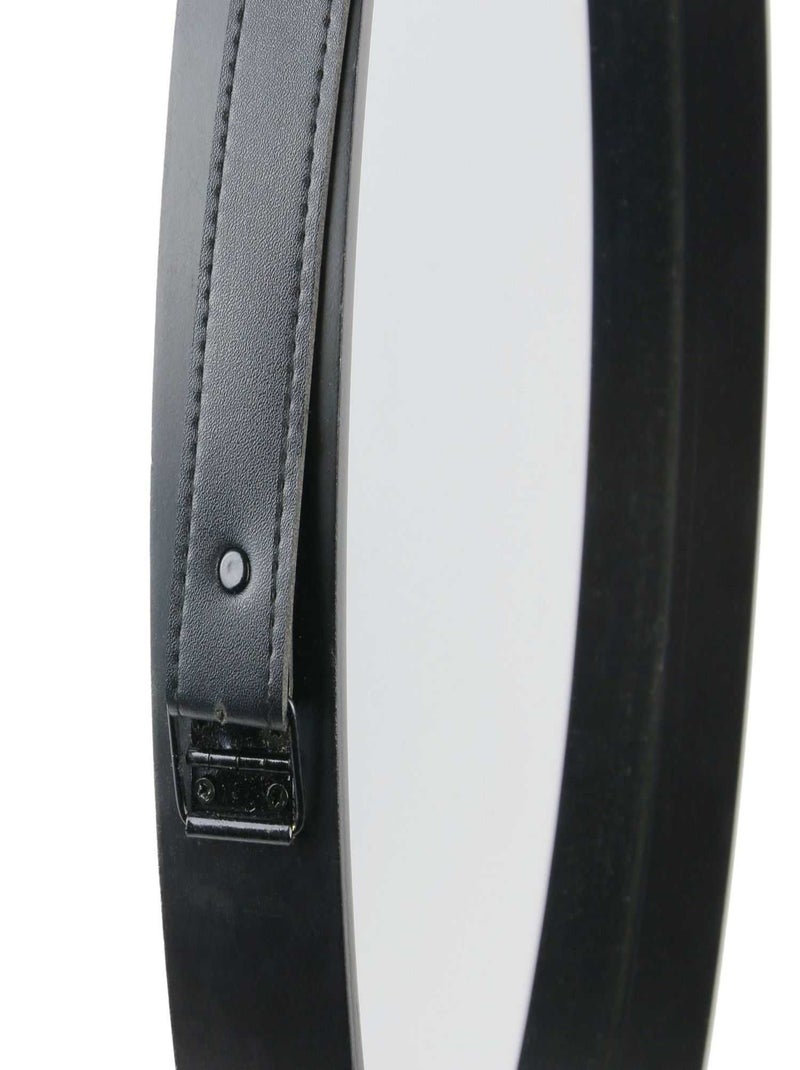 Miroir rond à suspendre avec une anse Noir - Kiabi