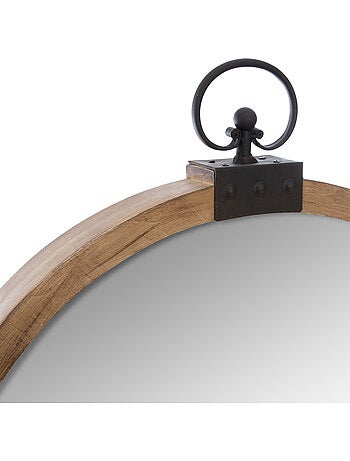 Miroir rond avec crochet en fer kiliane