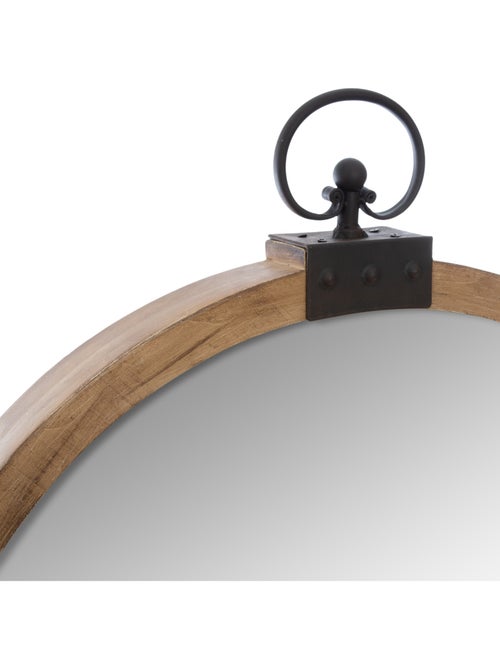 Miroir rond avec crochet en fer KILIANE - Kiabi