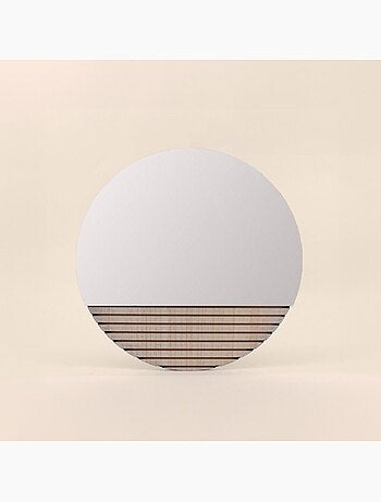 Miroir rond avec tasseaux 40cm