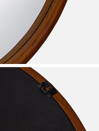 Miroir rond bois de pin Ø60cm Georgia