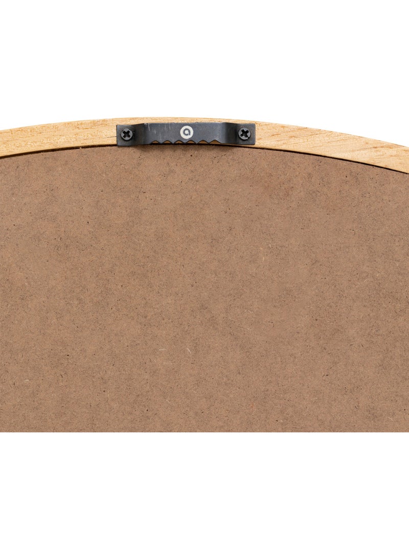 Miroir rond bois hévéa KIM Marron - Kiabi