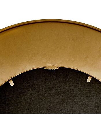 Miroir rond cadre aluminium recyclé effet filament MARTIN