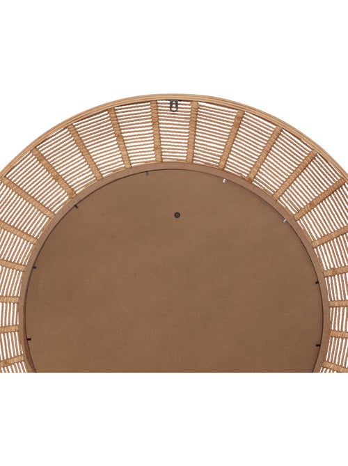 Miroir rond cadre bambou tressé ZELIE - Kiabi