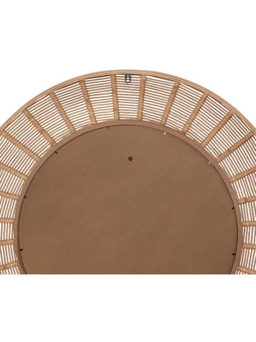 Miroir rond cadre bambou tressé ZELIE - Kiabi