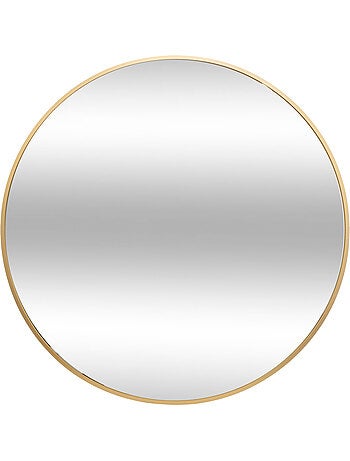 Miroir rond cadre en métal 70cm ALICE