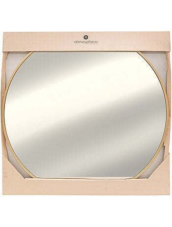 Miroir rond cadre en métal 70cm ALICE