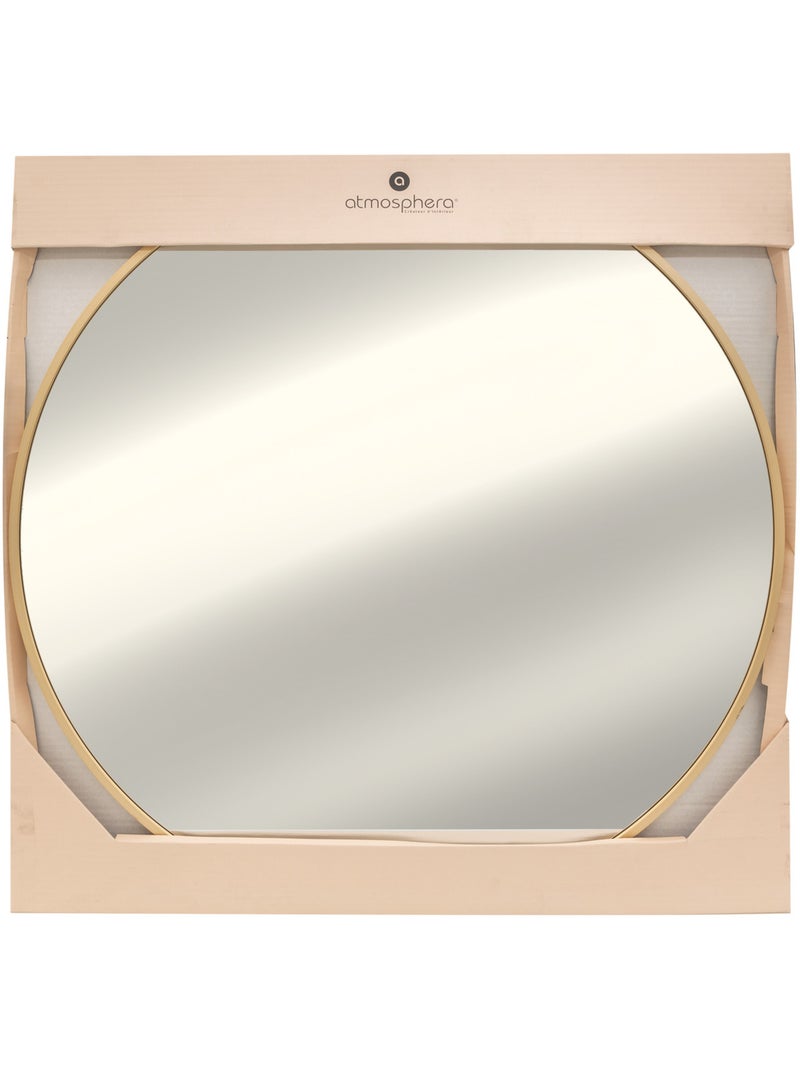 Miroir rond cadre en métal 70cm ALICE Noir - Kiabi