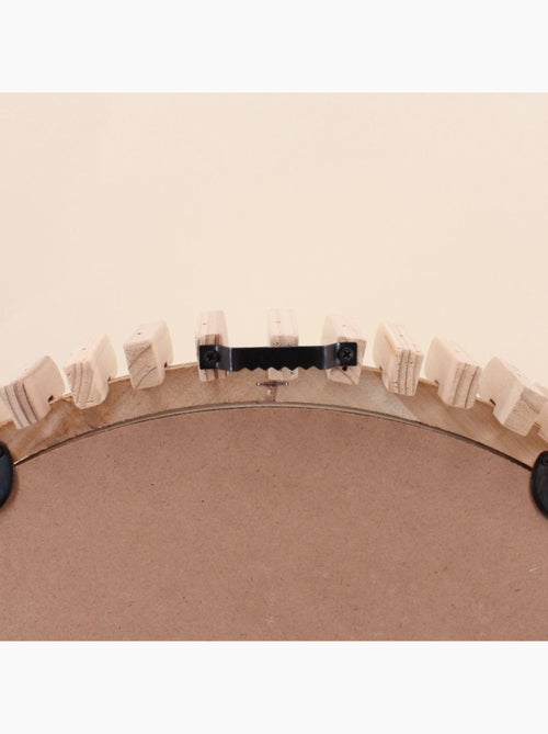 Miroir rond contour détails bois 45cm - Kiabi Miroir rond contour détails bois 45cm - Kiabi