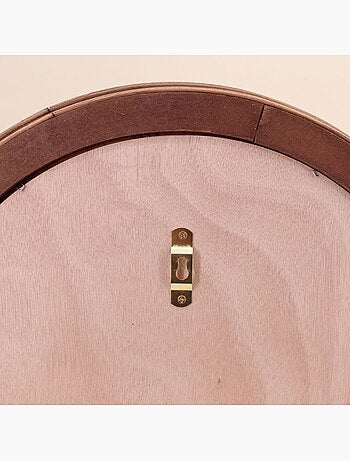 Miroir rond contour rotin 45cm