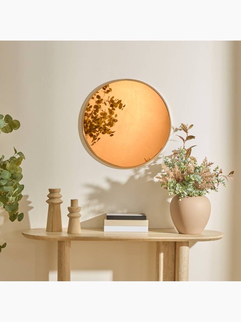 Miroir rond D50cm ALICE Doré - Kiabi