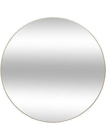 Miroir rond design cadre métal fin 76cm alice