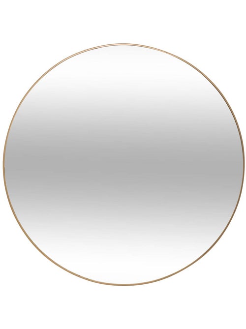 Miroir rond design cadre métal fin 76cm alice - Kiabi