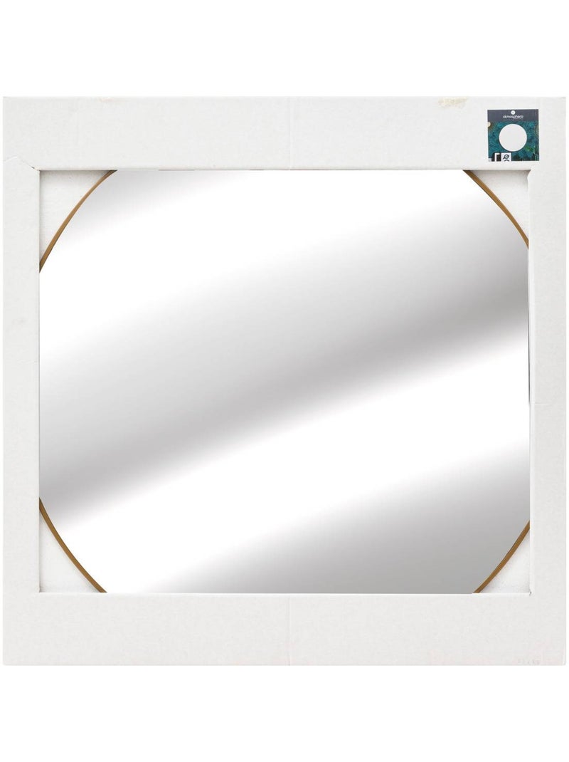 Miroir rond design cadre métal fin 76cm alice Doré - Kiabi
