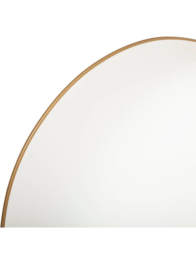 Miroir rond design cadre métal fin 76cm alice Doré - Kiabi
